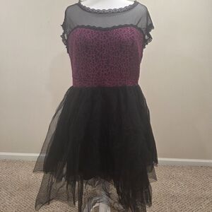 torrid Black & Purple Lace Party Dress for Kids